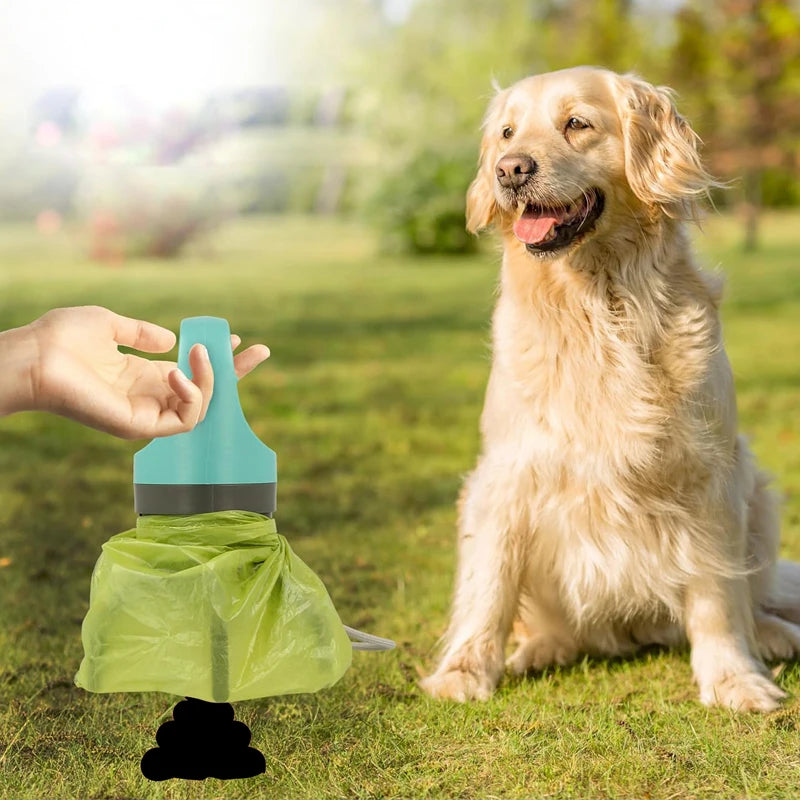 Portable No-Touch Dog Poop Scooper