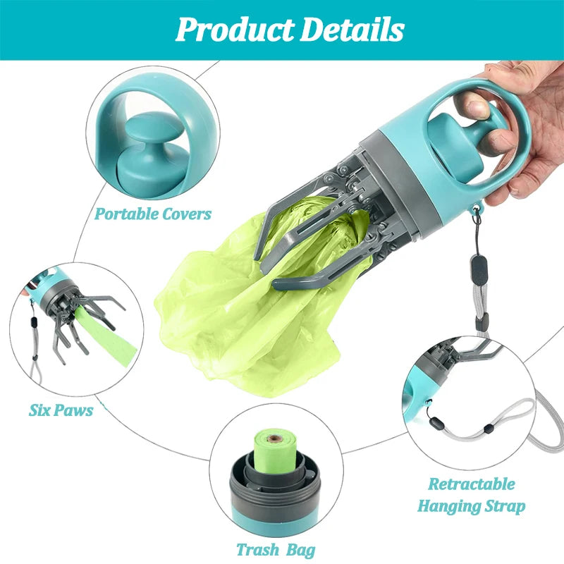 Portable No-Touch Dog Poop Scooper